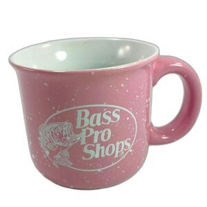 Bass Pro Shops 16-oz. Camp Mug 2-Tone Speckled Stonewarw With Logo Design